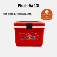 Phích đá vuông giữ nhiệt 13L Việt Nhật Mẫu Mới, Thùng đựng đá giữ nhiệt lạnh lên tới 24 tiếng