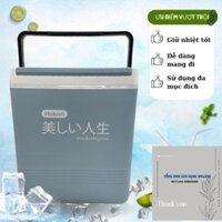Phích đựng đá vuông giữ nhiệt 12L Hokori Việt Nhật (MS:3917), Thùng đá vuông màu sắc nhã nhặn,Mang đi di chuyển tiện lợi