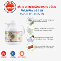 Phích nước Rạng Đông 1 lít 1055 TS. Bình thủy giữ nhiệt đựng nước nóng, pha tra, ca phê, thảo dược