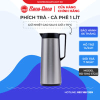 Phích nước Rạng Đông 1 lit, Bình thuỷ đựng nước nóng giữ nhiệt tốt Model RD 1040ST2.E