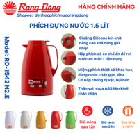 Phích nước Rạng Đông 1,5 lít 1542 N2.E, bình thủy giữ nhiệt đựng nước nóng pha tra, cafe
