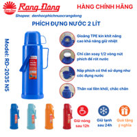Phích nước Rạng Đông 2 lít 2035 N5, bình thủy giữ nhiệt đựng nước nóng pha trà