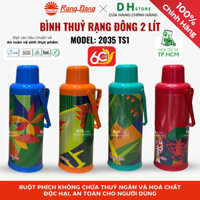 Phích nước Rạng Đông 2 lít Thép RD-2035 TS1 bình thuỷ thân thép giữ nhiệt - Hàng chính hãng