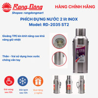 Phích nước Rạng Đông 2 lít, bình thủy giữ nhiệt inox 304 cao cấp 2035 ST2