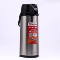 Phích nước Rạng Đông 2,5 lít, Inox cao cấp, bình thuỷ cần bơm pha cafe, Model RD 2545 ST1.E