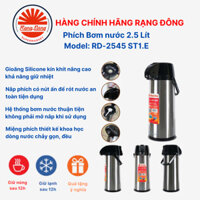 Phích nước Rạng Đông 2545 ST1.E 2.5 lít, bình thủy giữ nhiệt đựng nước nóng pha trà, cà phê