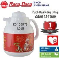 Phích nước Rạng Đông cao cấp 1 lít có nút ấn, pha trà (RD 1055 TS)