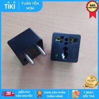 Phích ổ cắm đa năng LiOA chuyển 3 chân thành 2 chân 15A220V Chân TrònDẹt - Ổ điện chuyển đổi từ 3 chấu sang 2 chấu  - Chân cắm 5