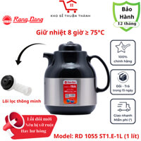 Phích pha trà Rạng Đông Rd-1055 st1 - Ấm pha trà 1 lít lõi thuỷ tinh cao cấp giữ nhiệt tốt
