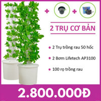 [Phiên bản 2024] Combo 2 Tháp Trồng Rau Thủy Canh Tại Nhà Cơ Bản