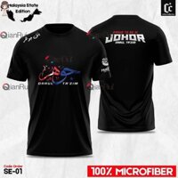 Phiên bản bang Malaysia Tên cá nhân tùy chỉnh miễn phí Áo sơ mi thể thao thông thường khô nhanh khô; Size XS-3XL (Có sẵn cỡ trẻ em 100-160cm)