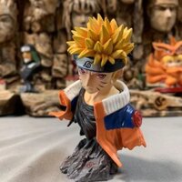 Phiên bản cao cấp Naruto Uzumaki Naruto Tượnửaực 10CM Hình nước lửa HXLZ