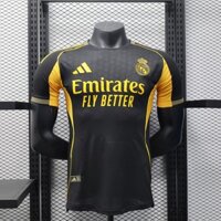 Phiên bản cầu thủ 2526 Áo bóng đá màu vàng đen Real Madrid áo thun ngắn tay AAA +