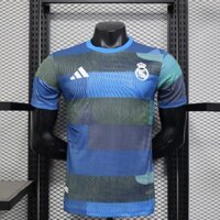 Phiên bản cầu thủ 2526 Real Madrid áo tập luyện trước trận đấu áo thun ngắn tay AAA +