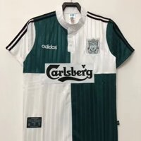 Phiên bản cổ điển Áo bóng đá sân khách Liverpool 1995 / 96 cho S-2XL, có thể thêm tên và số của bạn