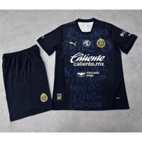 Phiên bản dành cho người hâm mộ: 25-26 Áo bóng đá Chivas 2 sân khách phiên bản Thái Lan chất lượng cao Bộ đồ tập ngắn tay và quần Short S-2XL Giao hàng nhanh