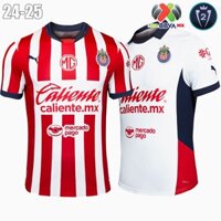 [Phiên bản dành cho người hâm mộ] Áo bóng đá sân nhà / sân khách 24-25 Club Chivas - MX 2024-2025 Chivas Home and Away Phiên bản Thái Lan 1: 1 Áo sơ mi Jersey Phiên bản bóng đá