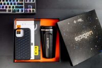 PHIÊN BẢN GIỚI HẠN HỘP PHỤ KIỆN ỐP LƯNG SPIGEN CRYO ARMOR + MIPOW KINGBULL ULTRA HD IPHONE 14 PRO MAX TẶNG LY GIỮ NHIỆT CAO CẤP
