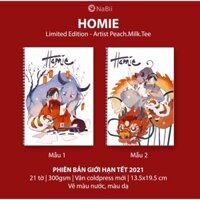 (PHIÊN BẢN GIỚI HẠN TẾT) Sổ vẽ màu nước chuyên dụng Nabii Sketchbook 300gsm