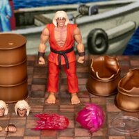 Phiên bản giới hạn ủy quyền chính hãng Street Fighter 2 Street Fighter Ken Mô hình bộ sưu tập búp bê có thể di chuyển Quà Tặng cậu bé