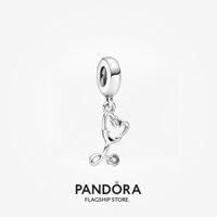 phiên bản gốc 100% chính hãng PANDORA, vòng tay trang sức bạc S925 [ 799072 C01]Bùa treo hình trái tim ống nghe
