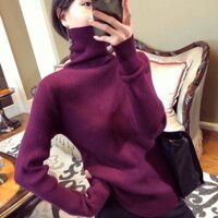 Phiên bản Hàn Quốc của áo len mỏng tay dài dáng ôm thời trang cổ cao Heaps phiên bản Hàn Quốc