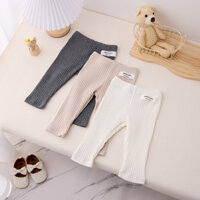 Phiên bản Hàn Quốc của mùa xuân và mùa thu cho trẻ sơ sinh Quần legging mềm mại và dễ phối đồ cho bé trai và bé gái quần bó thoải mái NGB9