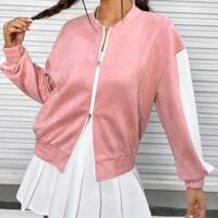 Phiên Bản Hàn Quốc Của Thể Thao Thông Thường Đồng Phục Bóng Chày Rời Trận Đấu Cá Tính Cao Cấp Cảm Giác Thời Trang Áo Khoác Nữ Polyester Có Dây Kéo Thu Đông Áo Khoác Ngoài Dành Cho Nữ