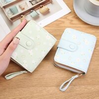 Phiên Bản Hàn Quốc Daisy Màu Nước In Ví Ngắn Bé Gái Dây Kéo Ví Đựng Tiền Xu Nhiều Thẻ Túi Dây Kéo Ví20250328