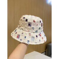 Phiên Bản Hàn Quốc Hỗn Hợp Màu Sắc Đau Khổ Frayed Rách Nón Nữ Hợp Thời Trang Có Thể Gập Lại Thời Trang Phù Hợp Với Lưu Vực Mũ Có Thể Gập Lại Nữ
