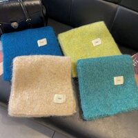 Phiên Bản Hàn Quốc Mohair Clip Khăn Hoa Mùa Đông Mềm Mại Waxy