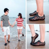 Phiên Bản Hàn Quốc Mới Của Giày Lỗ Thông Thường Nam Mùa Hè Lười Dép Lội Nước Sông Chống Thấm Nước Và Chống Trượt Giày