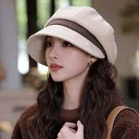 Phiên bản Hàn Quốc Mũ nồi nhỏ nhìn khuôn mặt hợp thời trang mùa xuân thu thời trang phù hợp với mọi trận