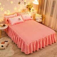 Phiên Bản Hàn Quốc Phong Cách Công Chúa Giường Trải Giường Vỏ Gối Dày Chải Giường Ký Túc Xá Sinh Viên 1,2M Bộ Ba Mảnh Phong Cách Mới