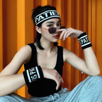 Phiên Bản Hàn Quốc Sinh Viên Thể Thao Dây Đeo Tay Đầu Ba Mảnh Bộ Trưởng Thành Khiêu Vũ Đường Phố Mũ Đội Đầu Sinh Viên Dây Đeo Tay20250403