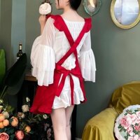 Phiên Bản Hàn Quốc Tạp Dề Ren Dễ Thương Nhà Bếp Gia Đình Thời Trang Cưới Thời Trang Làm Móng Tay Nữ Quần Lót Eo 1210