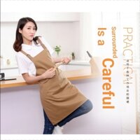 Phiên Bản Hàn Quốc Tạp Dề Người Lớn Tạp Dề Chống Thấm Nước Tạp Dề Cotton Cafe Quần Áo Làm Việc Tạp Dề Nhà Bếp Có Thể Điều Chỉnh Tạp Dề Khắc logo