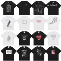 Phiên bản hàng đầu Maison Margiela Style Loose Casual American Retro Áo thun High Street MM6 Tay ngắn nam nữ