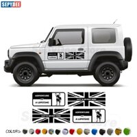 Phiên Bản Litte D Cửa Bên Miếng Dán Cơ Thể Đồ Họa Sợi Carbon Vinyl Decal Cho Suzuki Jimny JB74 2023 2025 2024 2018 + Phụ Kiện