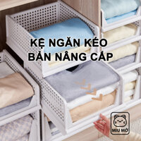 [PHIÊN BẢN NÂNG CẤP] Kệ Ngăn Kéo Chia Ngăn Tủ Quần Áo, Khay Đựng Đồ Đa Năng Có Thể Gấp Gọn
