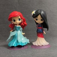 Phiên Bản Nhật Bản Chính Hãng Bandai Nhà Máy Kính Qposket Disney Mulan Nàng Tiên Cá Ariel Hình Đồ Trang Trí