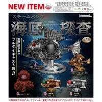 Phiên bản Nhật Bản JDREAM Viên nang Đồ chơi Hợp kim kim kim loại Steampunk Cơ khí Bánh răng dưới biển sâu Mô hình tàu ngầm