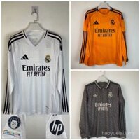 Phiên bản quạt 2024-2025 mới | Câu lạc bộ bóng đá Real Madrid | Tay dài | Áo bóng đá có thể tùy chỉnh