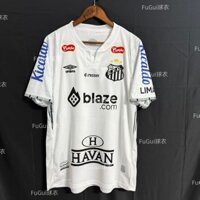 Phiên bản quạt 2425 Áo đấu sân nhà Santos, áo đấu Neymar số 10 tùy chỉnh áo bóng đá phiên bản quạt ngắn tay chất lượng cao, * * bao gồm quảng cáo * * 1: 1