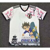 Phiên bản quạt 25 / 26 Nhật Bản Conan Kid Bóng đá trắng Áo đấu chất lượng cao