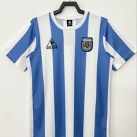 Phiên bản Retro 1986 Argentina Áo thi đấu sân nhà Bộ áo bóng đá S-4XL, có thể thêm tên và số của bạn