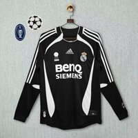 Phiên bản Retro 2006 / 07 Áo sơ mi thứ 3 Real Madrid Áo bóng đá dài tay S-2XL, có thể thêm tên và số của bạn