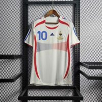 Phiên bản Retro 2006 Áo thi đấu sân khách Pháp Áo bóng đá