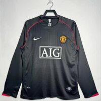 Phiên bản Retro 2007 / 08 Áo sơ mi thứ 3 Manchester United Áo bóng đá dài tay và áo sơ mi cho S-2XL, có thể thêm tên và số của bạn
