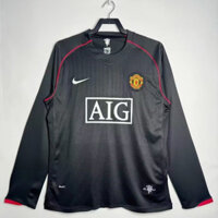 Phiên Bản Retro 2007/08 Manchester United Away Dài Tay Áo Bóng Đá Jersey S-2XL, Có Thể Thêm Tên Và Số